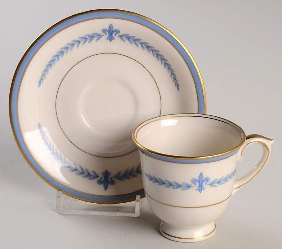 Puritan Footed Demitasse Cup & Saucer Set by Lamberton-1