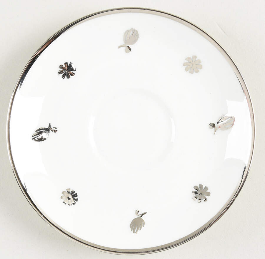 Rena Platinum Saucer for Demitasse Cup by Lamberton-1