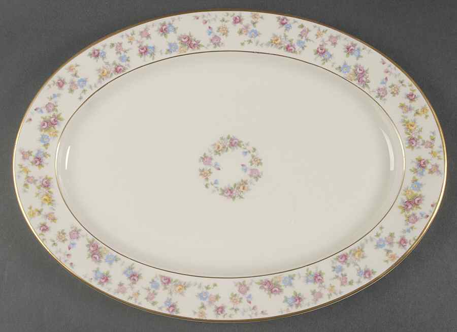 Reverie 14" Oval Serving Platter by Lamberton-1