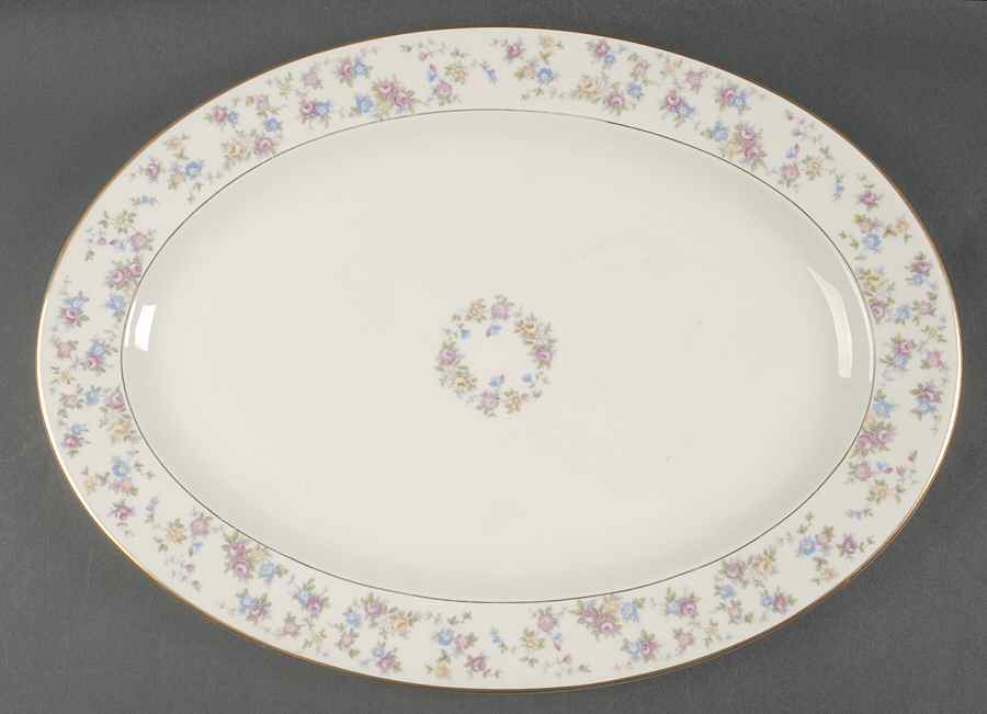 Reverie 16" Oval Serving Platter by Lamberton-1