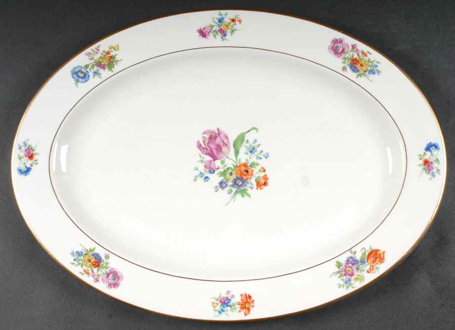 Rita Maria 16" Oval Serving Platter by Lamberton-1