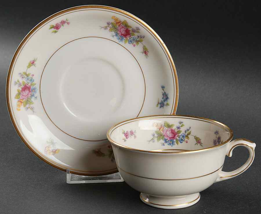 Rose of Lamberton Footed Cup & Saucer Set by Lamberton-1