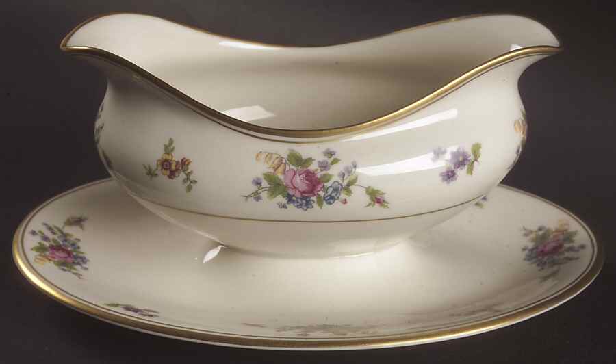 Rose of Lamberton Gravy Boat with Attached Underplate by Lamberton-1