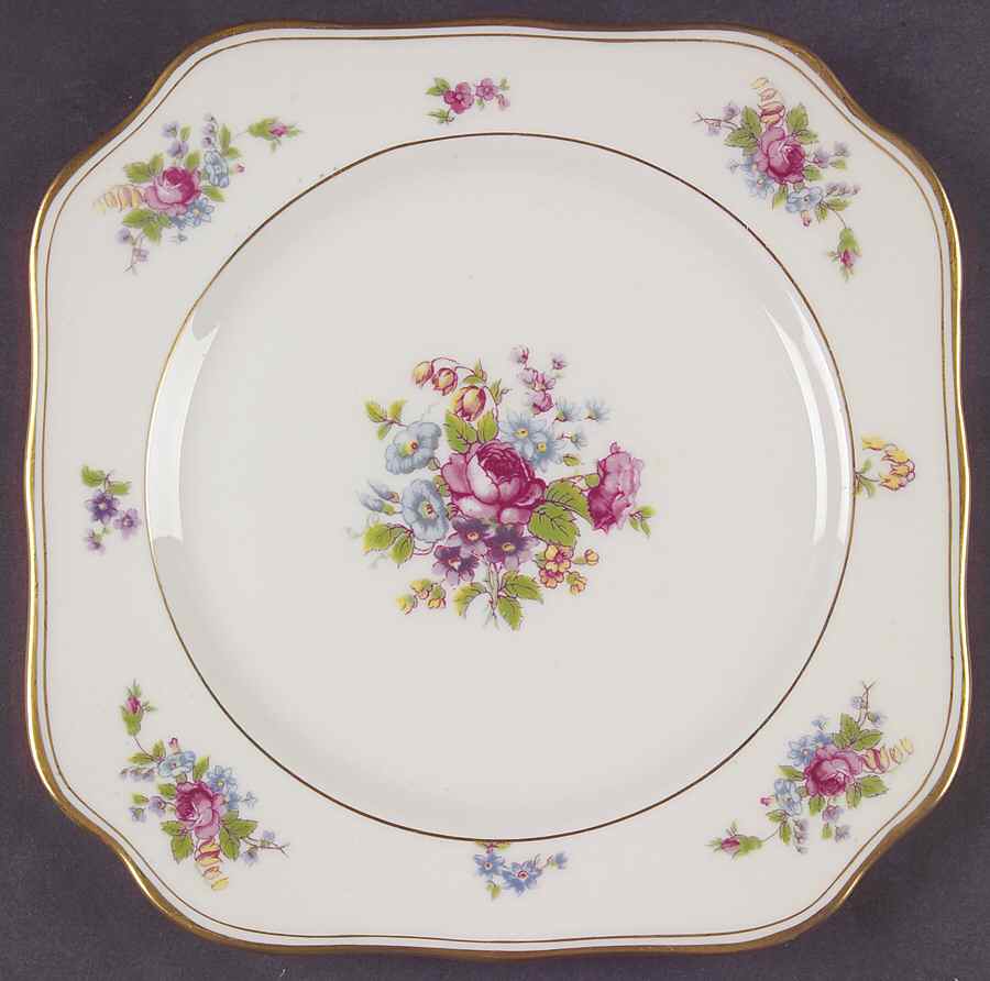 Rose of Lamberton Square Salad Plate by Lamberton-1