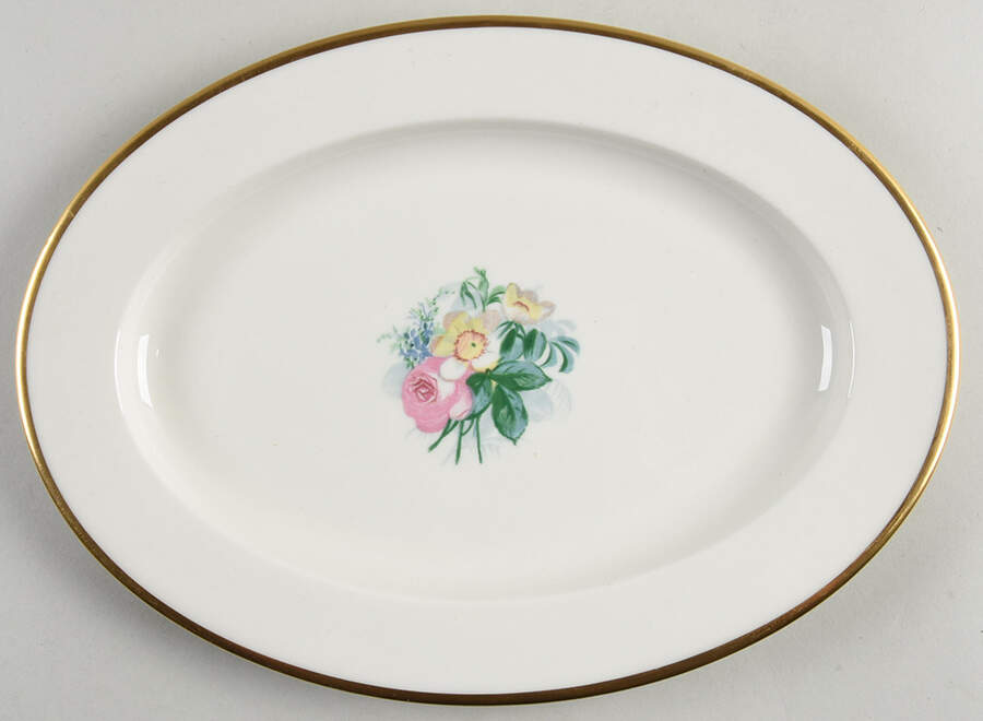 Spring Garden 12" Oval Serving Platter by Lamberton-1
