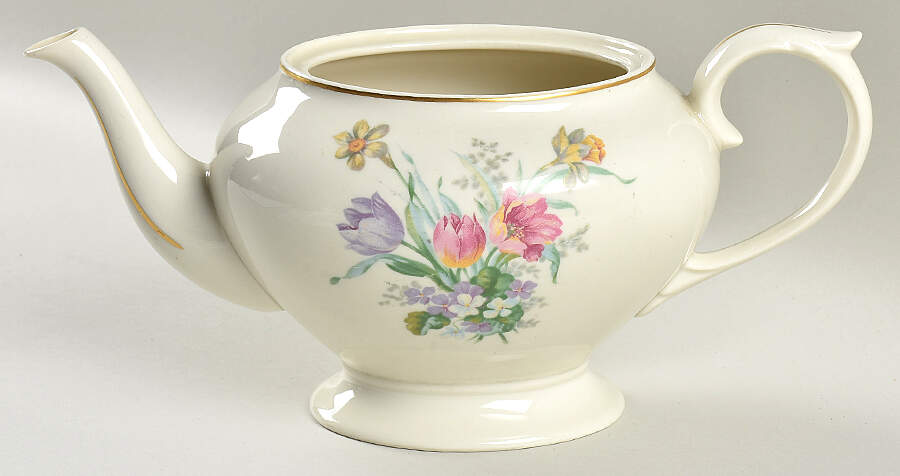 Tulip Time Teapot No Lid by Lamberton-1