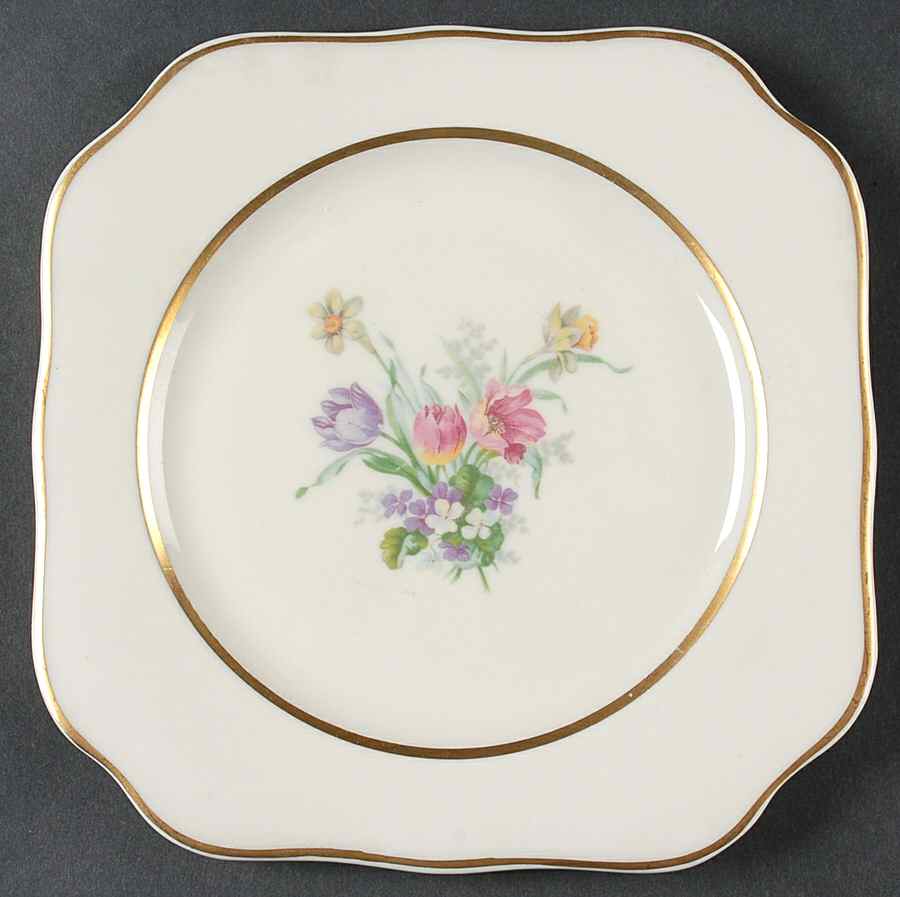Tulip Time Square Salad Plate by Lamberton-1