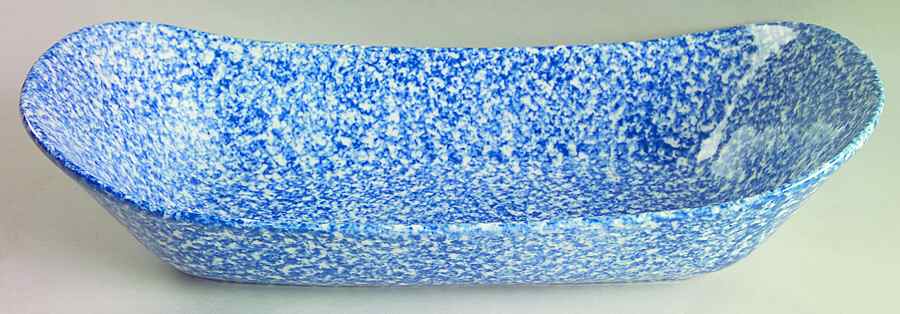 Blue Stipple Bread Tray by Los Angeles-1