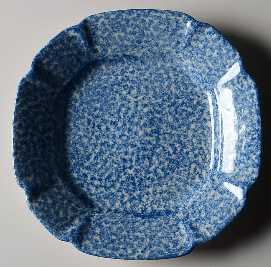 Blue Stipple Salad Plate by Los Angeles-1