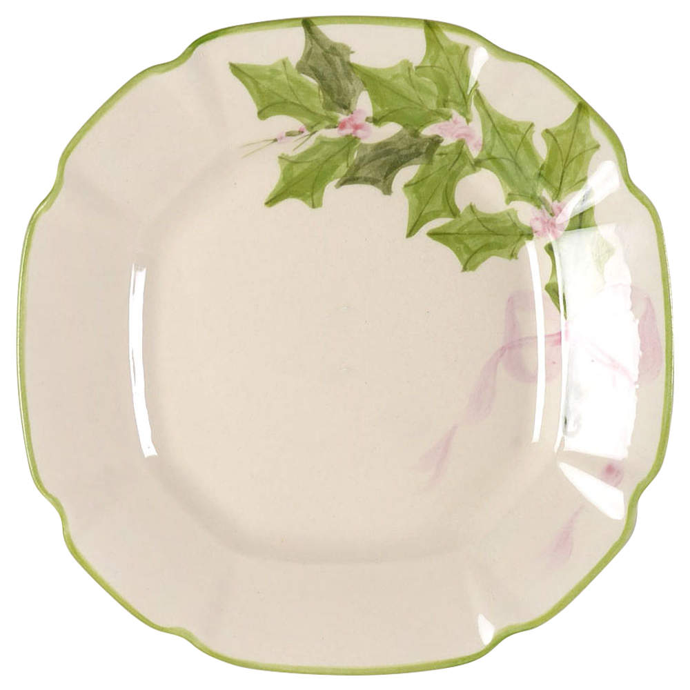 Holly (Green Trim) Salad Plate by Los Angeles-1