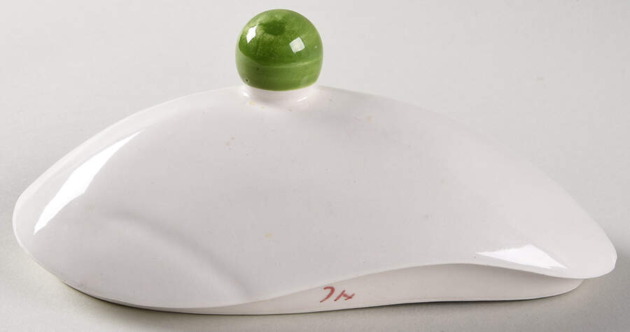 Holly (Green Trim) Lid for Figural Cookie Jar by Los Angeles-1