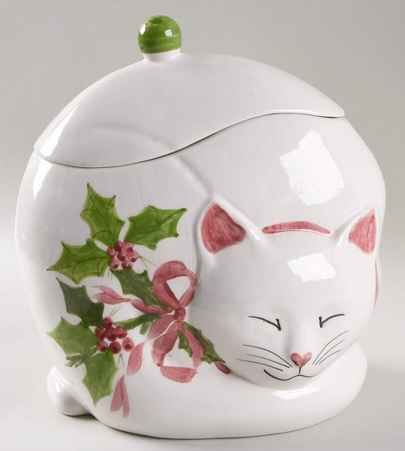 Holly (Green Trim) Figural Cookie Jar & Lid by Los Angeles-1