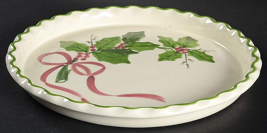 Holly (Green Trim) 11'' Quiche by Los Angeles-1