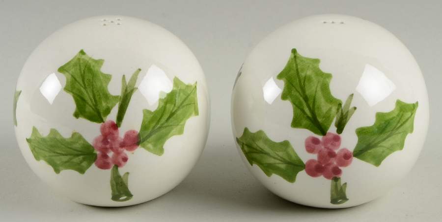 Holly (Green Trim) Salt & Pepper Set by Los Angeles-1