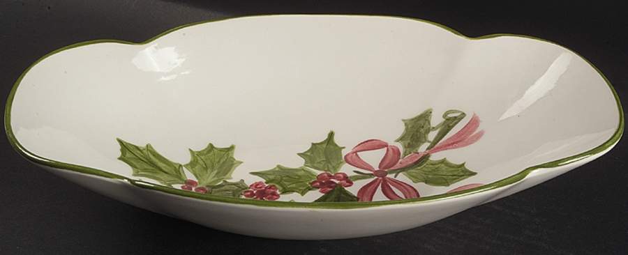 Holly (Green Trim) Bread Tray by Los Angeles-1
