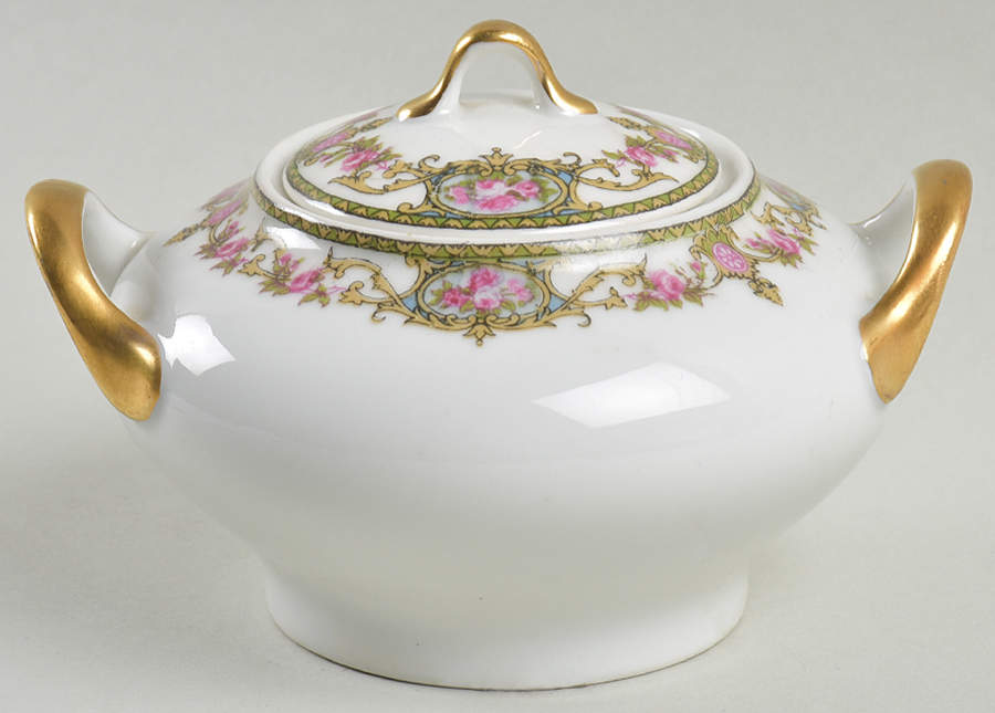 The Arenida (No Gold Trim) Sugar Bowl & Lid by Leon D Bloch-1