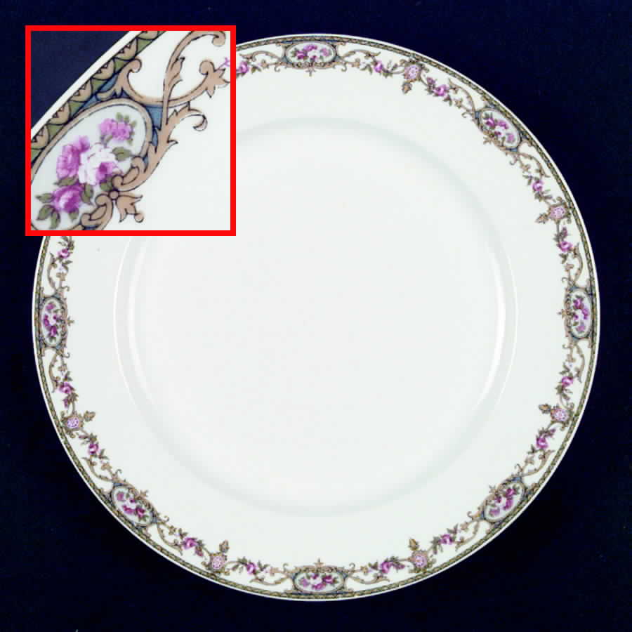 The Arenida (No Gold Trim) Dinner Plate by Leon D Bloch-1