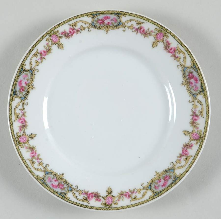 The Arenida (No Gold Trim) Bread & Butter Plate by Leon D Bloch-1