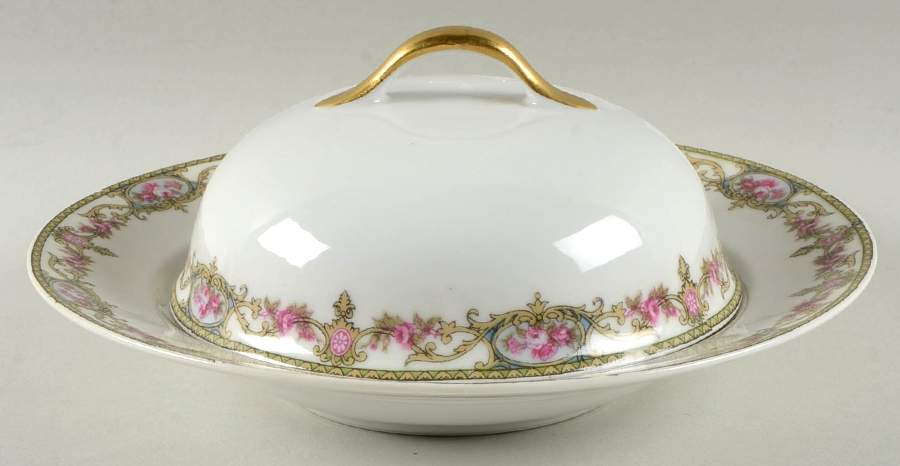 The Arenida (No Gold Trim) Round Covered Butter by Leon D Bloch-1