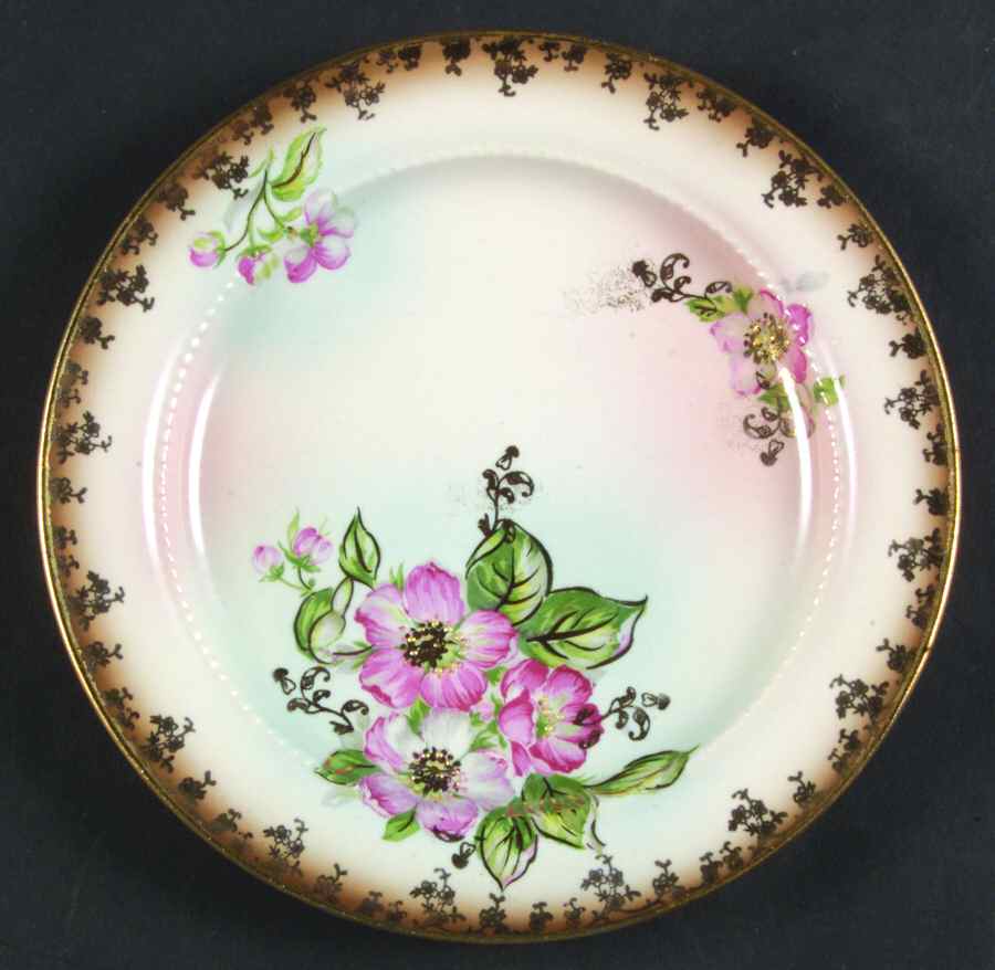 Dusty Blossom Bread & Butter Plate by Lecot-1