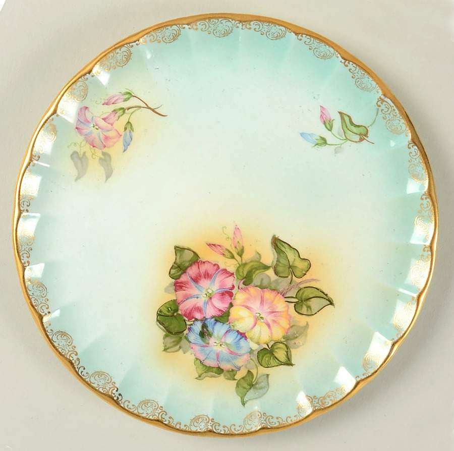 Morning Glory Bread & Butter Plate by Lecot-1