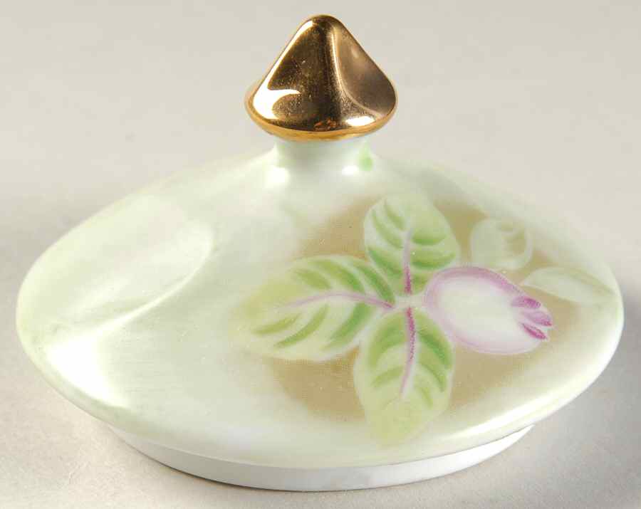 Heritage Green Lid for Sugar Bowl by Lefton-1