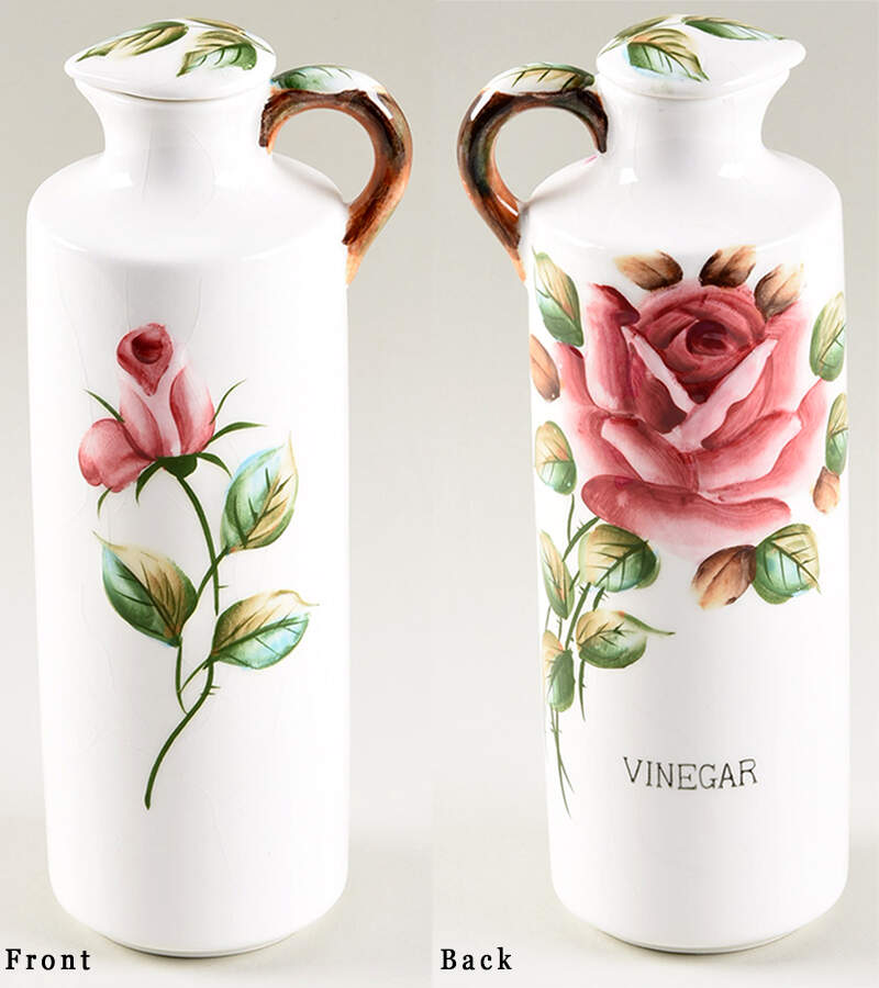 Americana Vinegar Cruet and Stopper by Lefton-1