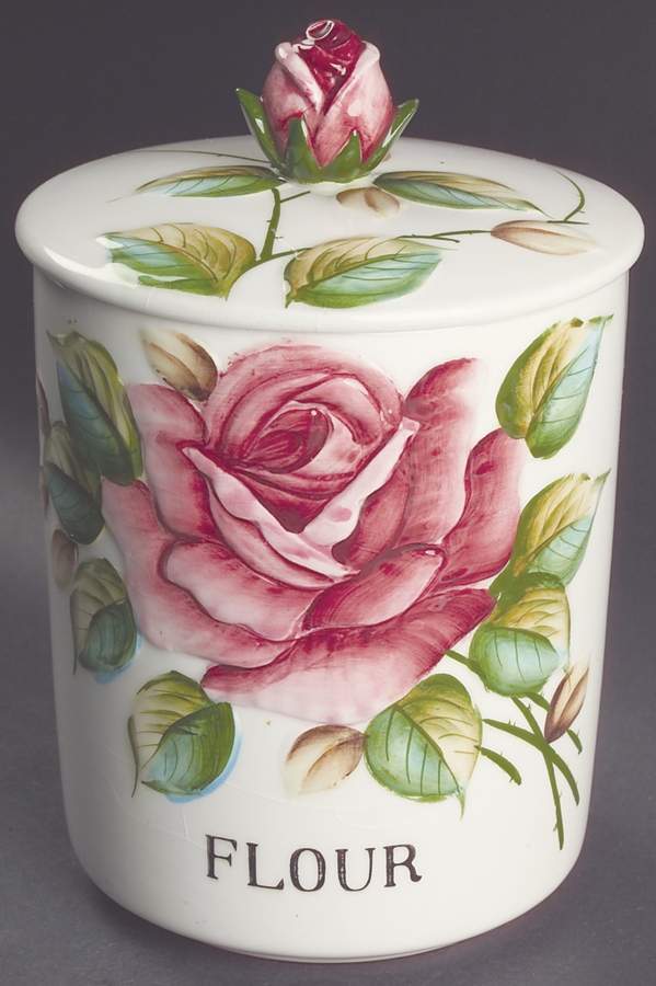 Americana Flour Canister & Lid by Lefton-1