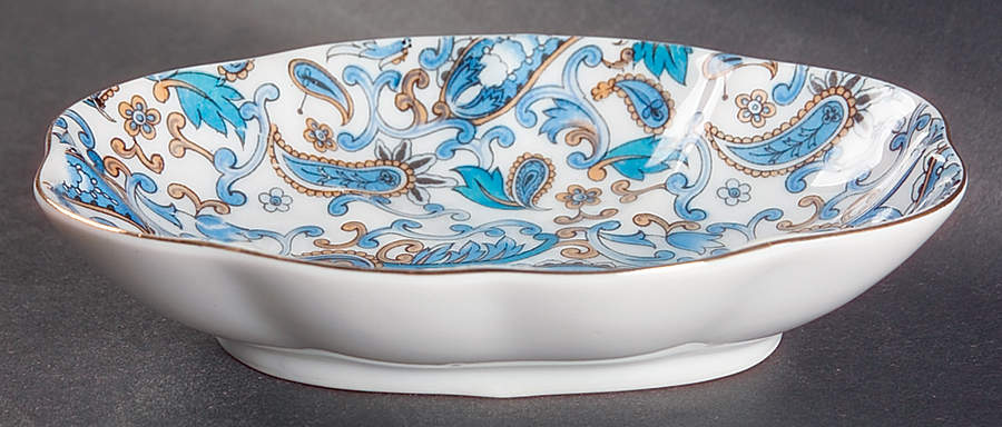 Blue Paisley Soap Dish by Lefton-1