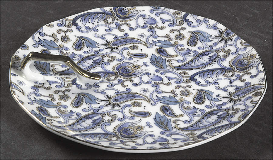 Blue Paisley Lemon Dish by Lefton-1