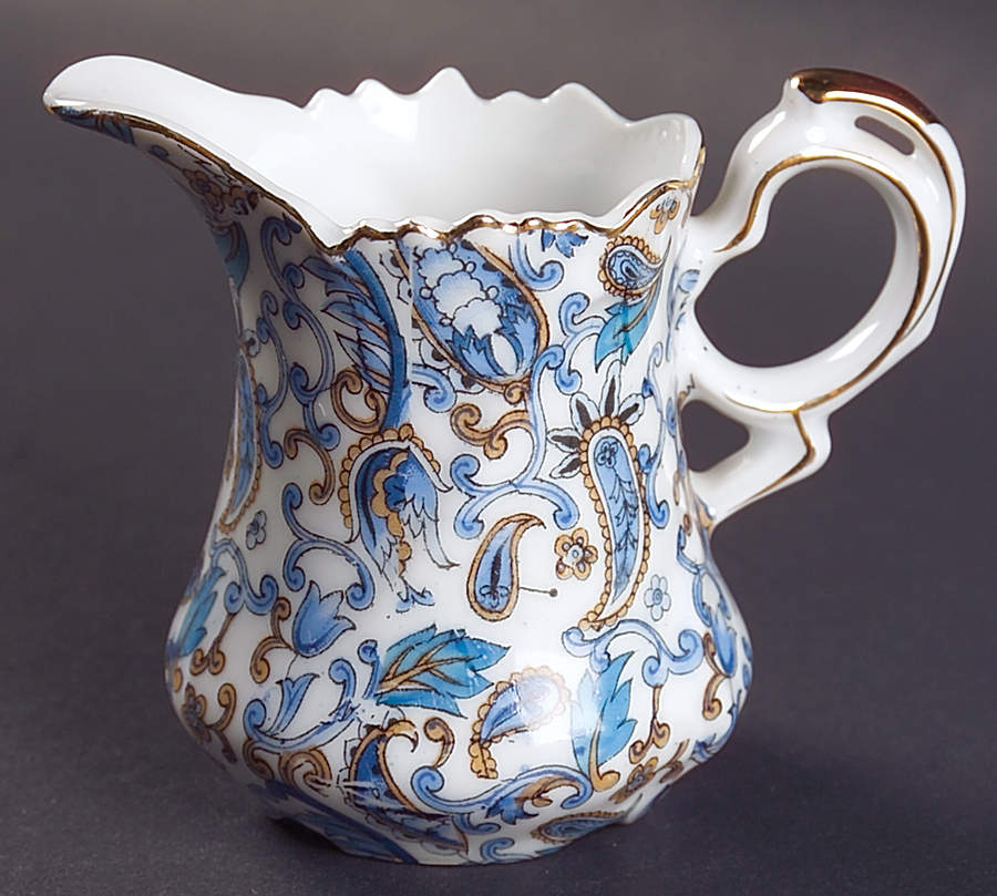 Blue Paisley Creamer by Lefton-1