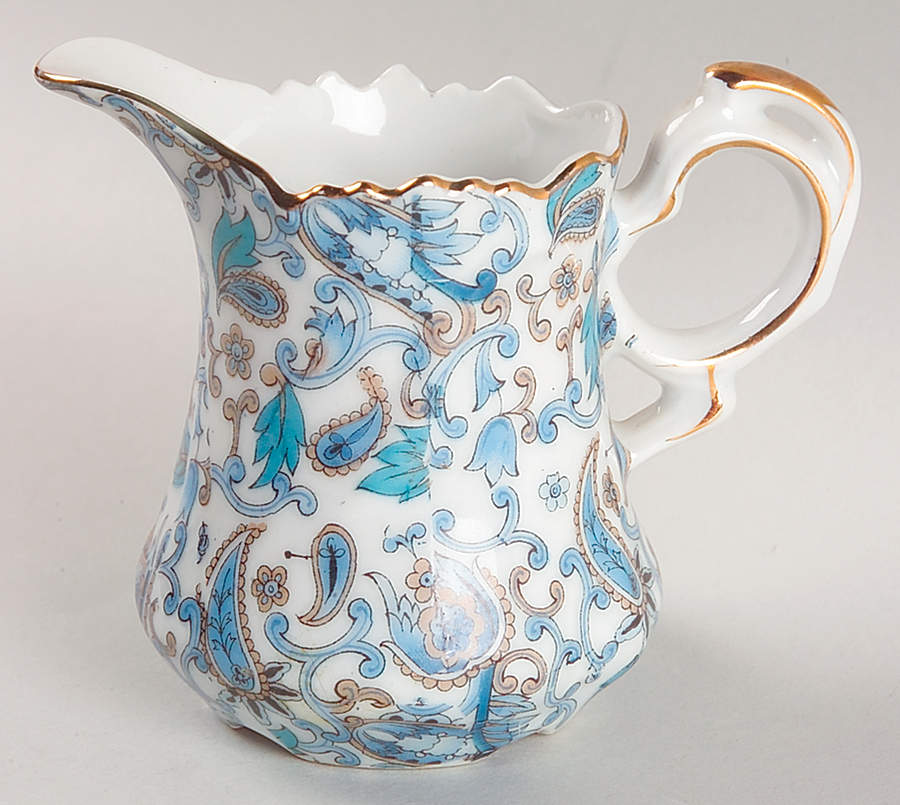 Blue Paisley Creamer by Lefton-1