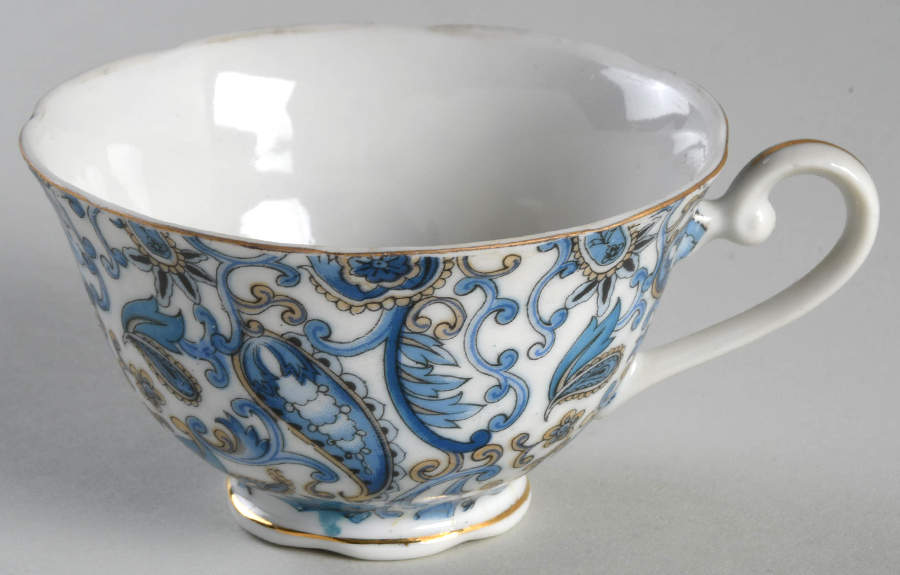 Blue Paisley Snack Cup by Lefton-1