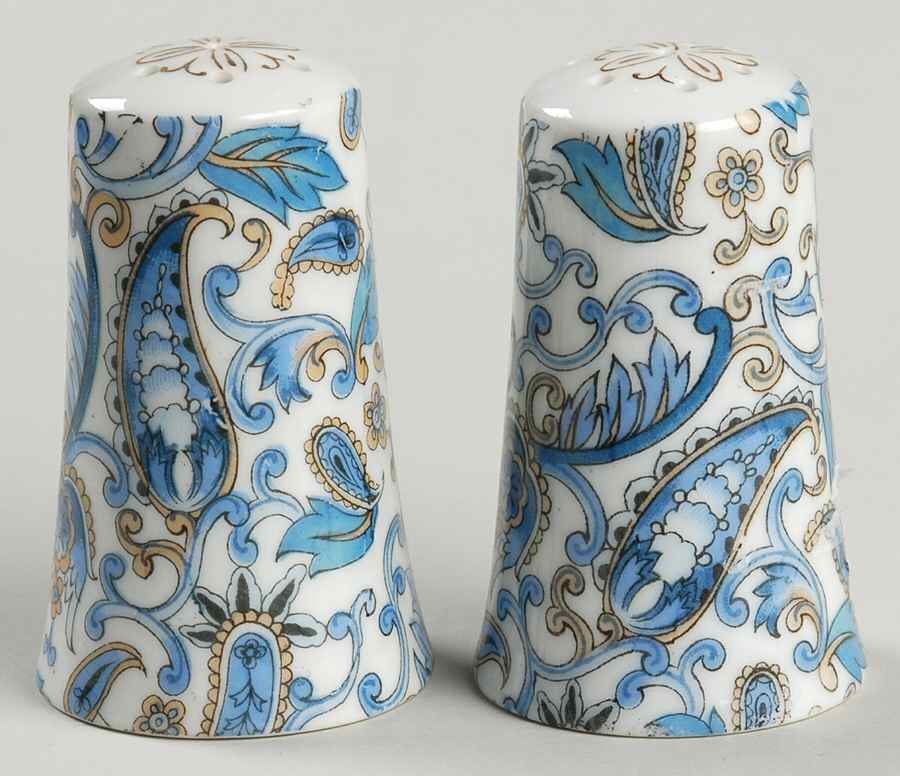 Blue Paisley Salt & Pepper Set by Lefton-1