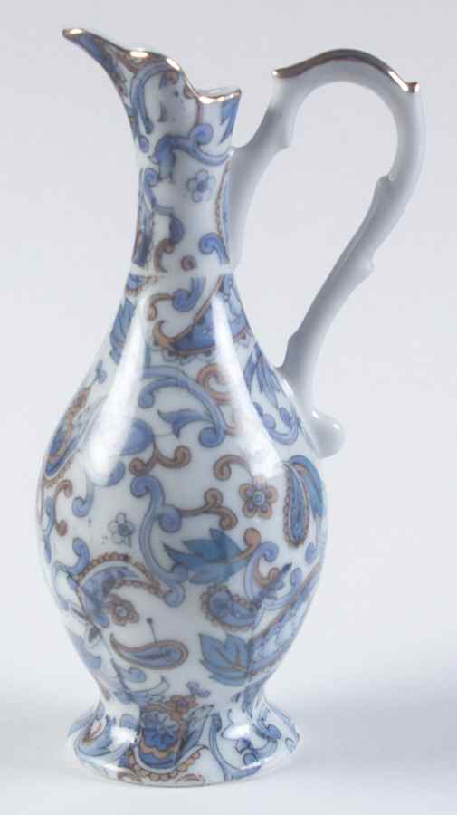 Blue Paisley 5" Bud Vase by Lefton-1