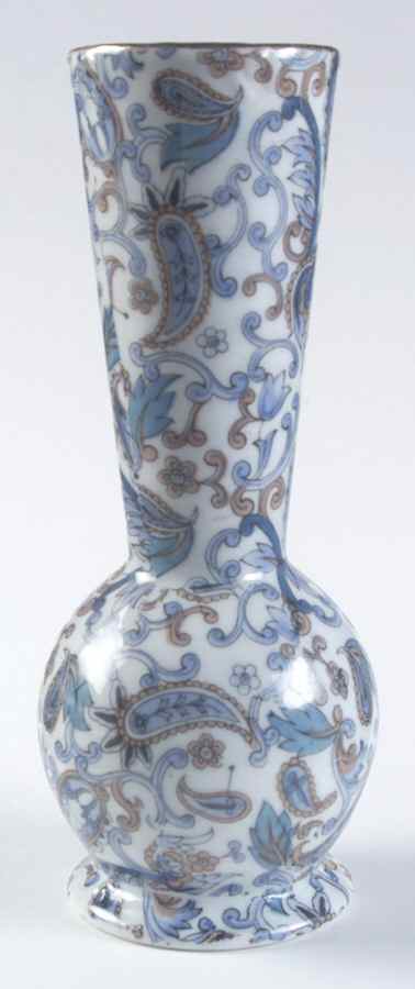 Blue Paisley 6" Vase by Lefton-1