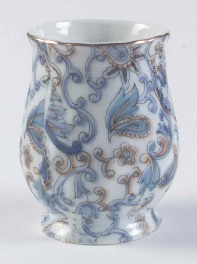 Blue Paisley Toothpick Holder by Lefton-1