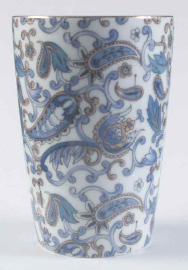 Blue Paisley China Bathroom Tumbler by Lefton-1