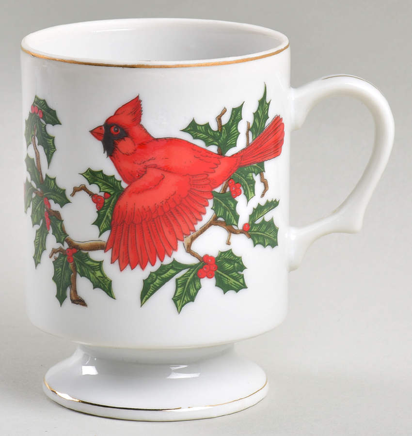 Cardinal Footed Mug by Lefton-1