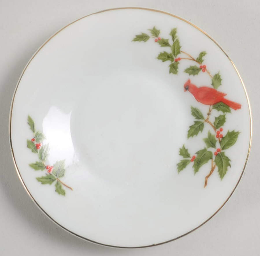 Cardinal Saucer for Demitasse Cup by Lefton-1