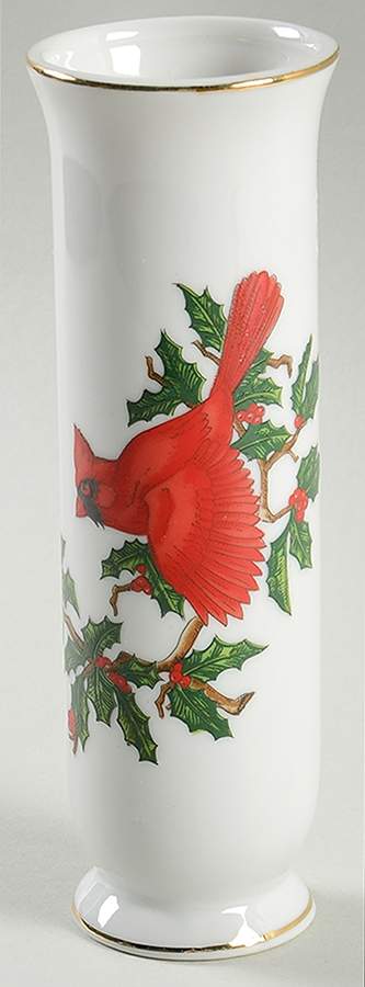 Cardinal 6" Bud Vase by Lefton-1