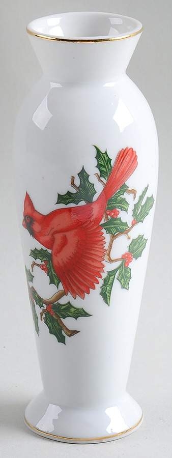 Cardinal 6" Bud Vase by Lefton-1