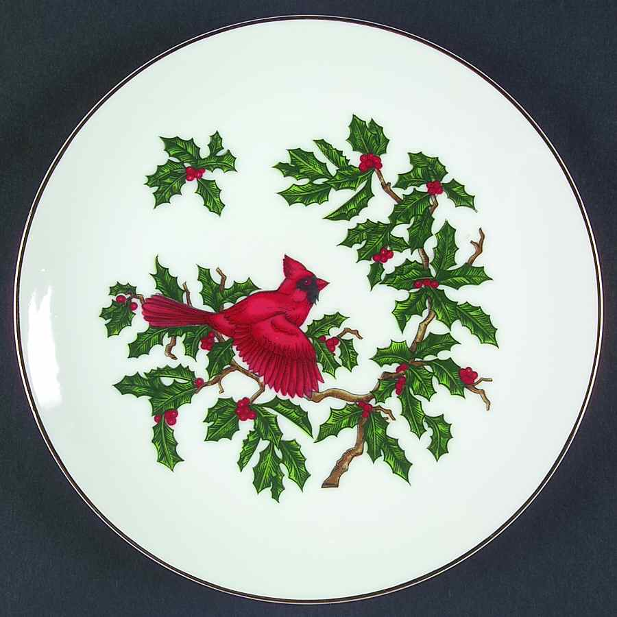 Cardinal Salad Plate by Lefton-1