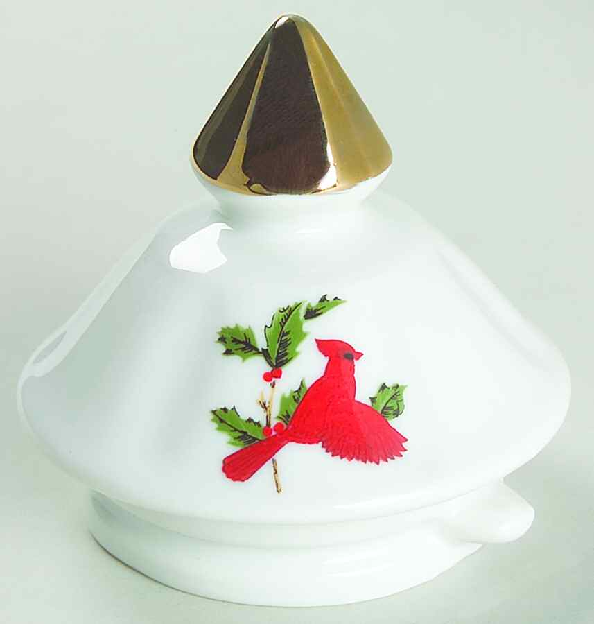 Cardinal Lid for Teapot by Lefton-1