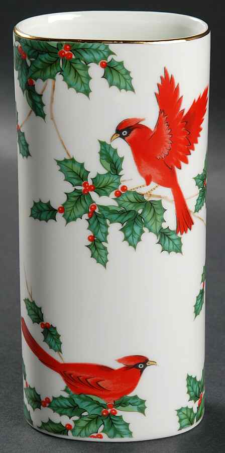 Cardinal 6" Bud Vase by Lefton-1