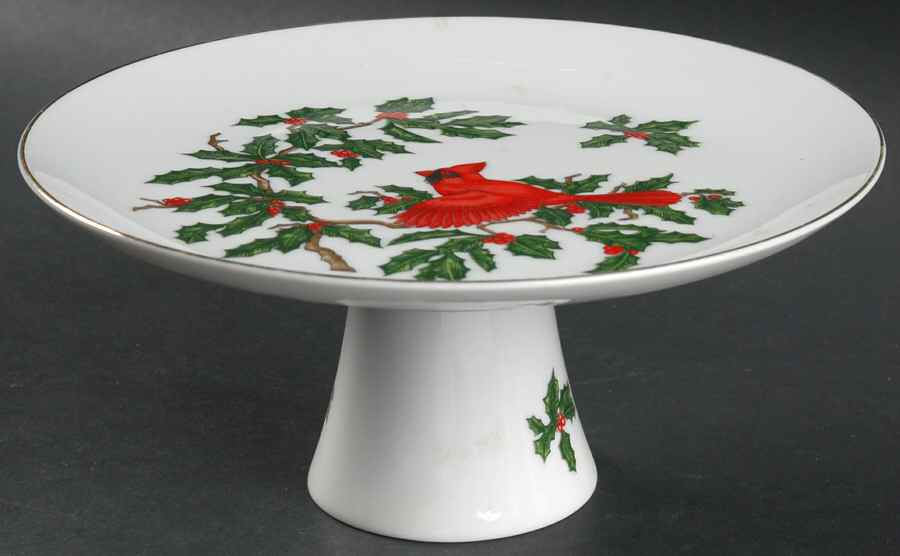 Cardinal Round Compote (Height X Width) by Lefton-1