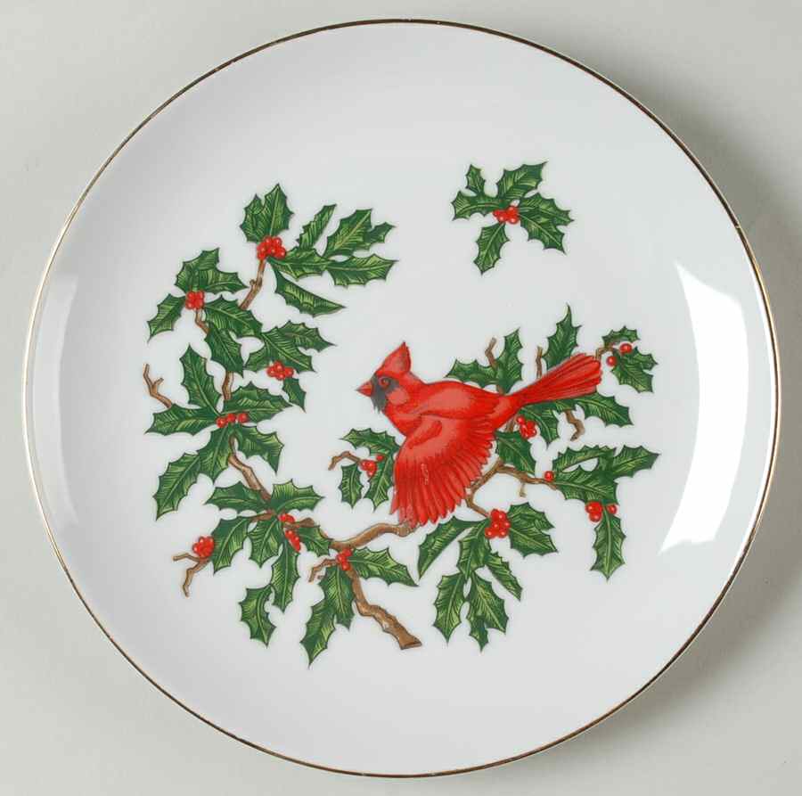Cardinal Salad Plate by Lefton-1