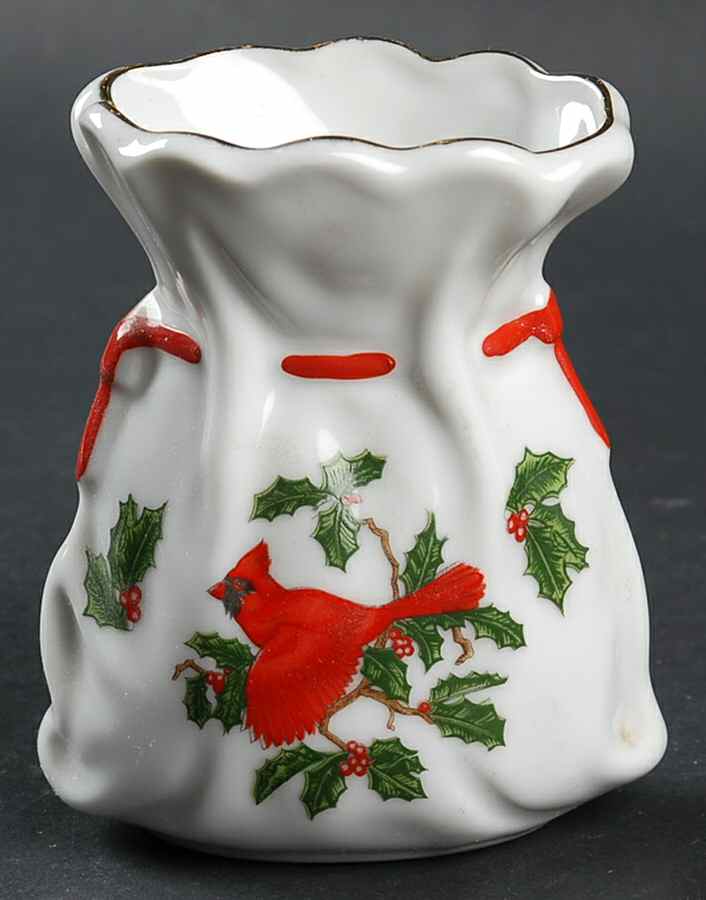 Cardinal 3" Bud Vase by Lefton-1