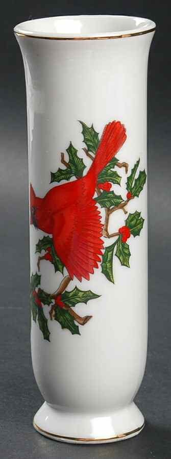 Cardinal 6" Bud Vase by Lefton-1