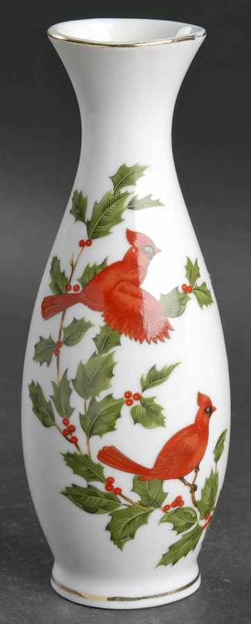 Cardinal 6" Bud Vase by Lefton-1